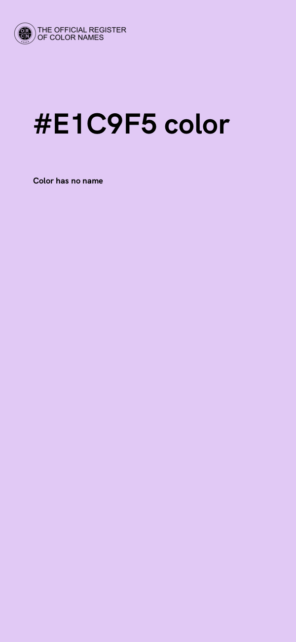 #E1C9F5 color image