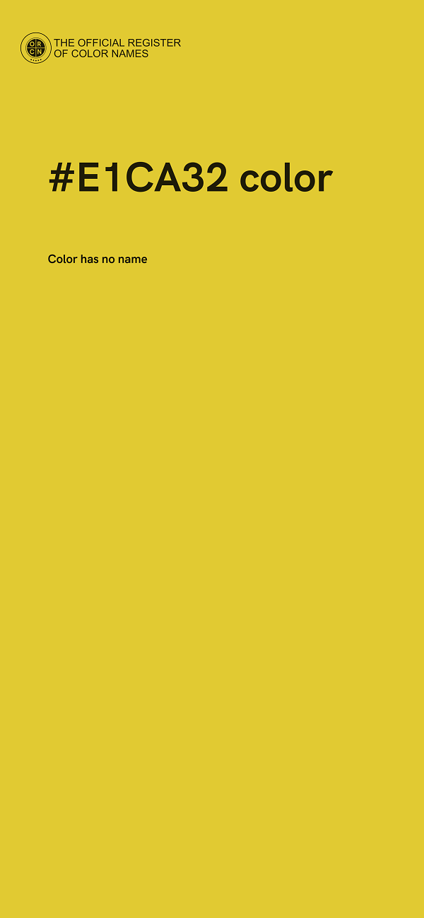 #E1CA32 color image