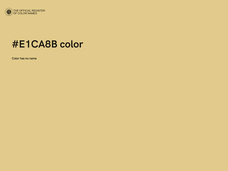 #E1CA8B color image