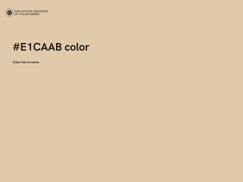 #E1CAAB color image