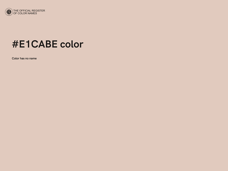 #E1CABE color image