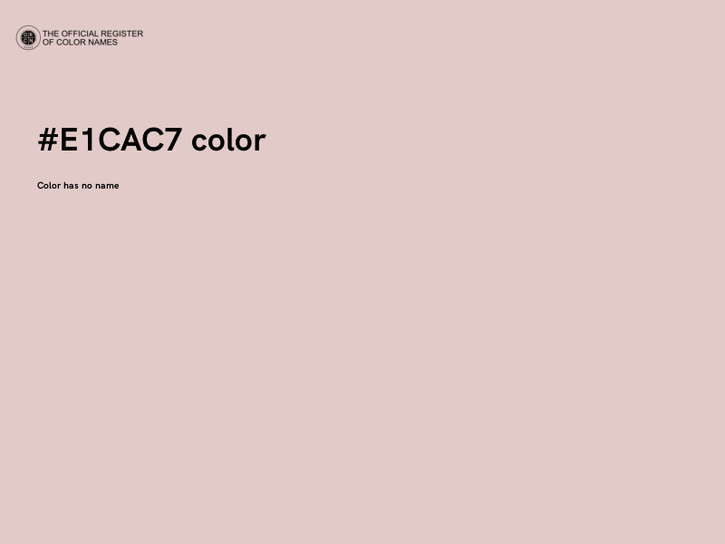 #E1CAC7 color image