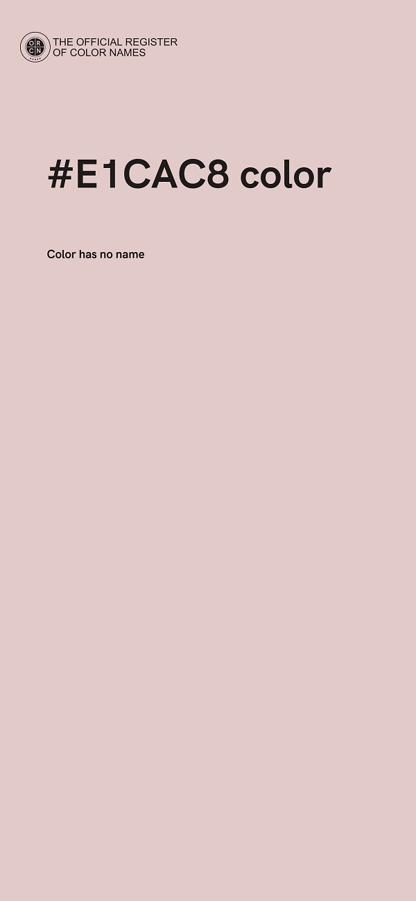 #E1CAC8 color image
