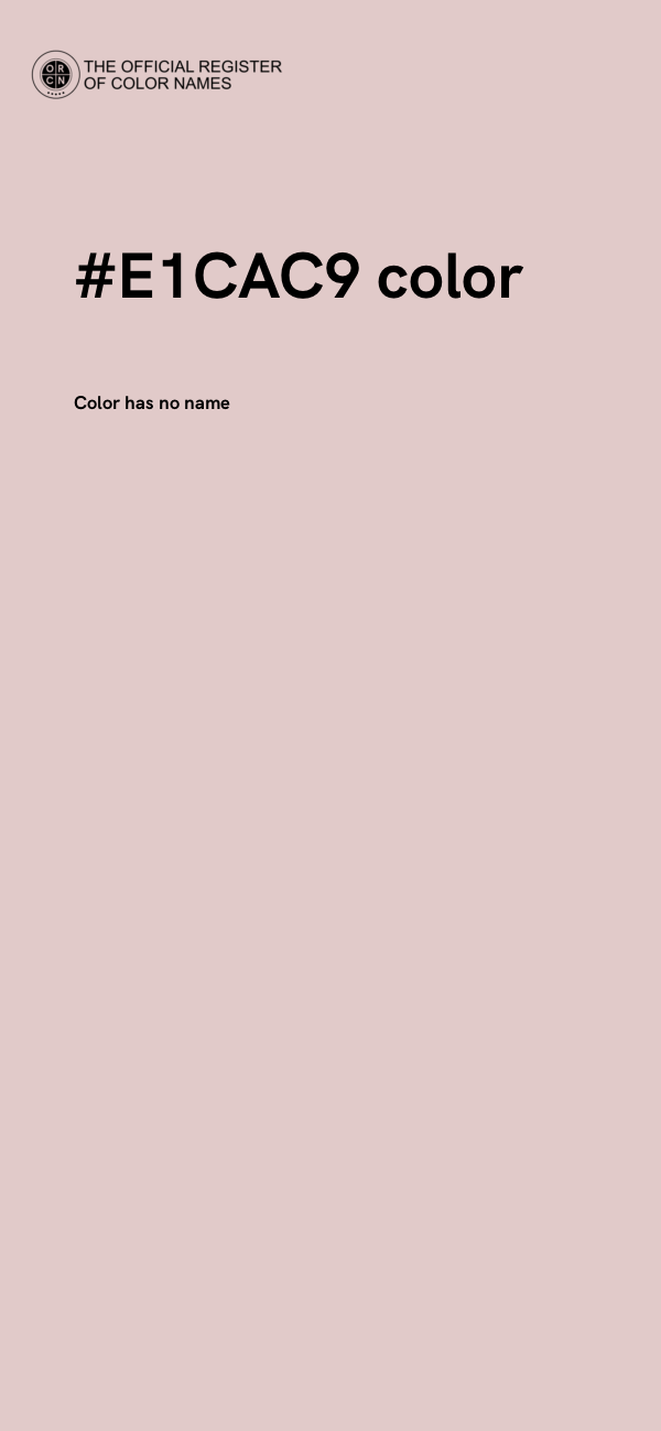 #E1CAC9 color image