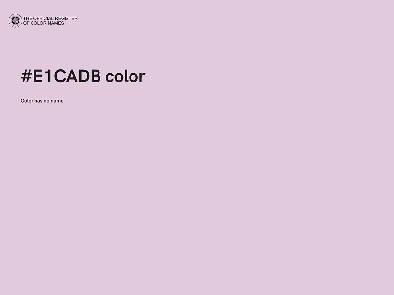 #E1CADB color image