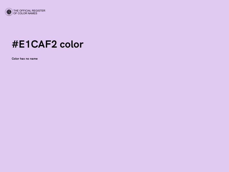 #E1CAF2 color image