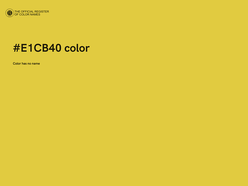 #E1CB40 color image
