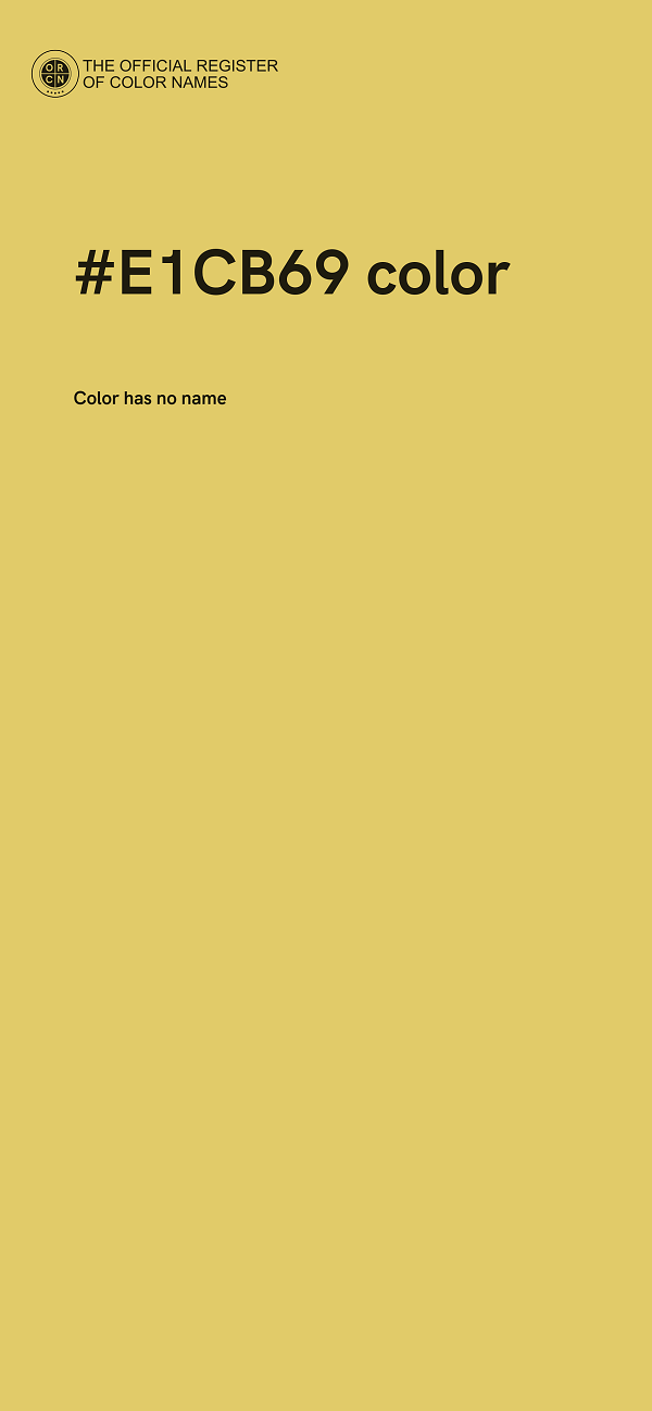 #E1CB69 color image