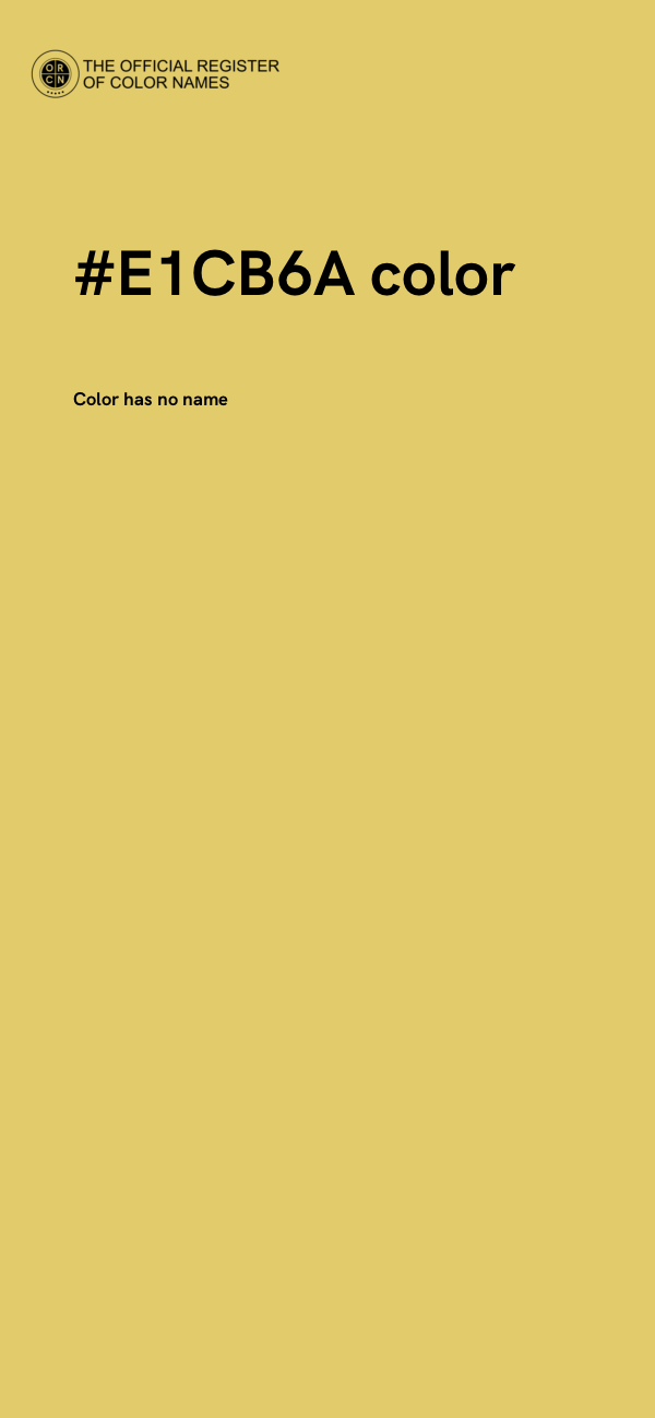 #E1CB6A color image