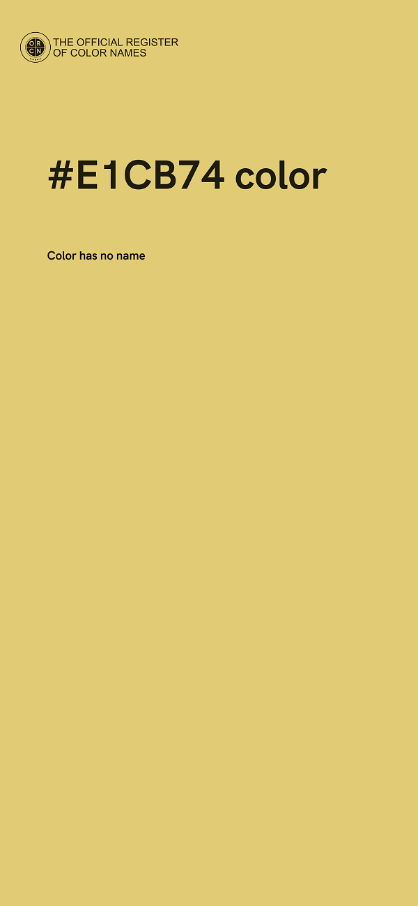 #E1CB74 color image