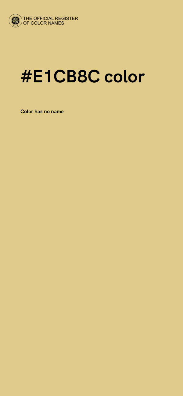 #E1CB8C color image