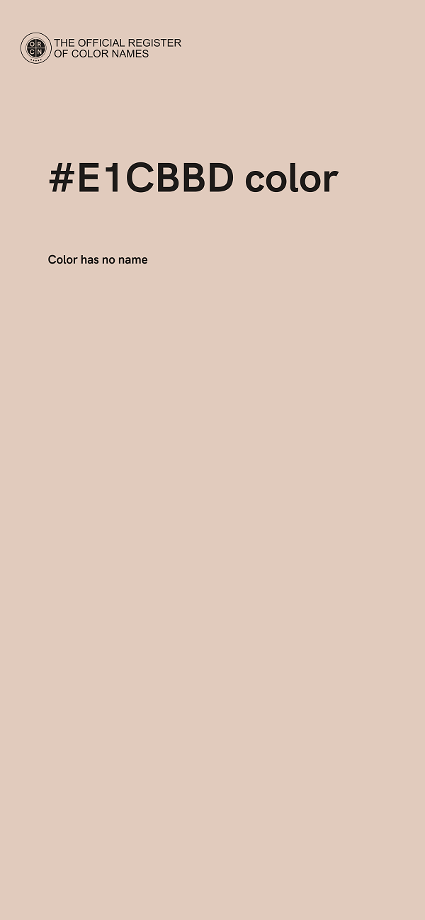#E1CBBD color image