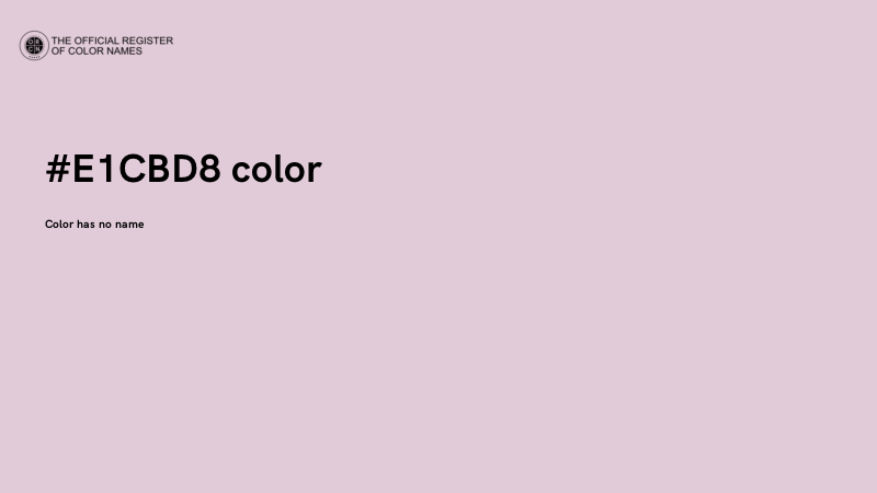 #E1CBD8 color image