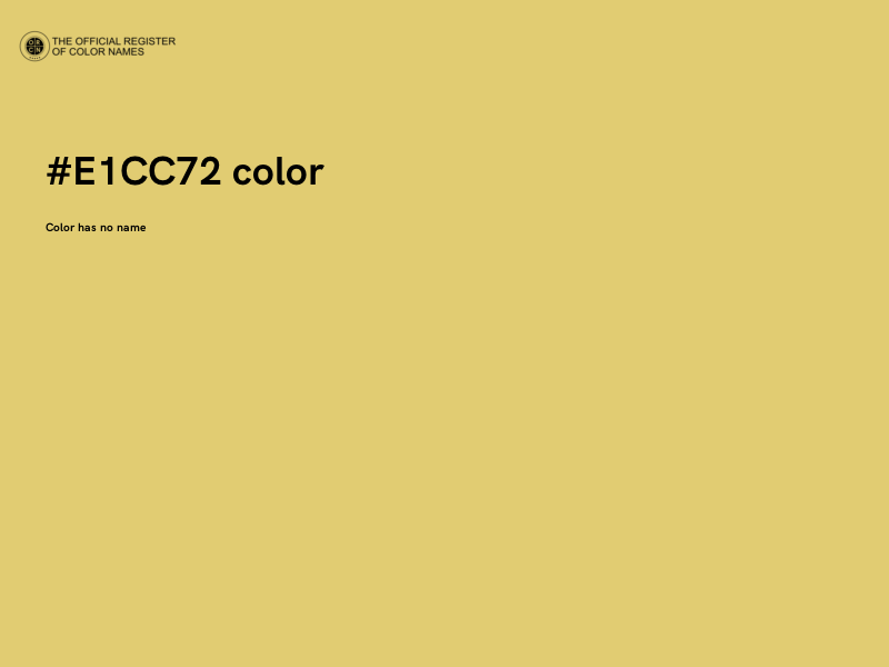 #E1CC72 color image