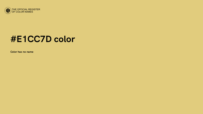 #E1CC7D color image