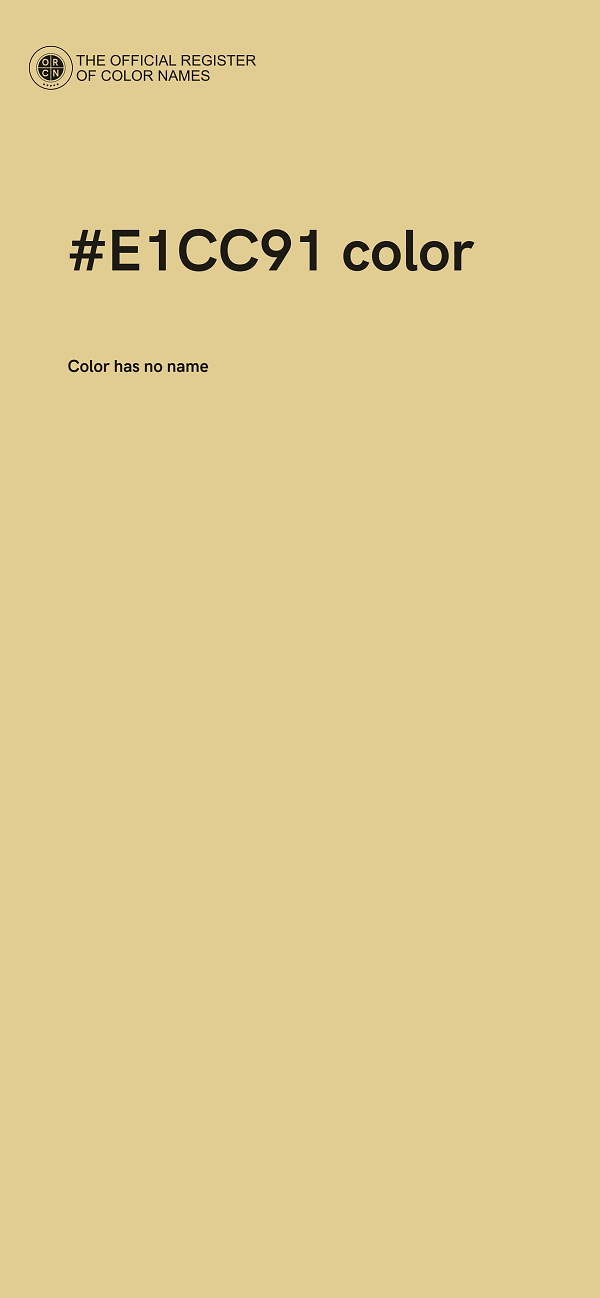 #E1CC91 color image