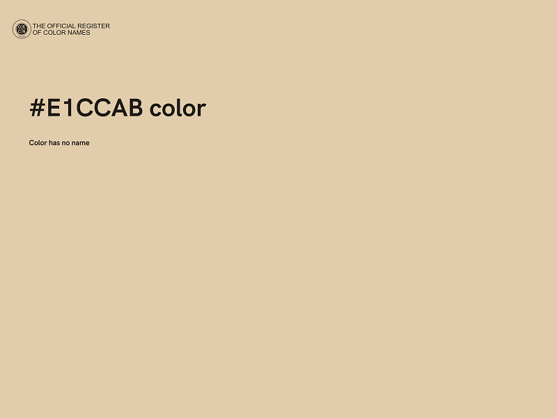 #E1CCAB color image
