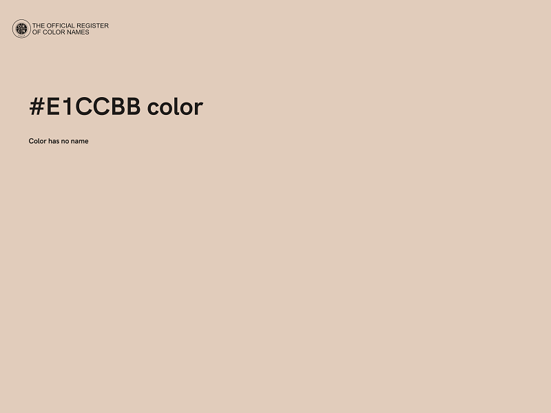 #E1CCBB color image