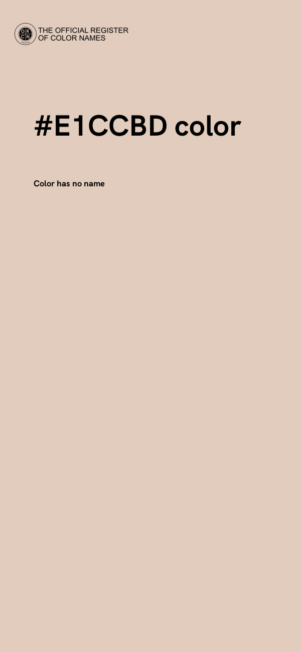 #E1CCBD color image