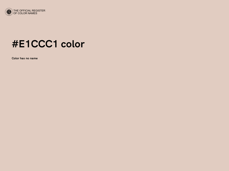 #E1CCC1 color image