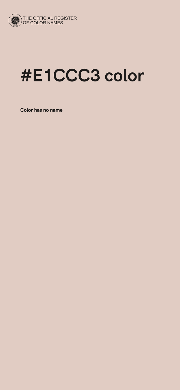 #E1CCC3 color image