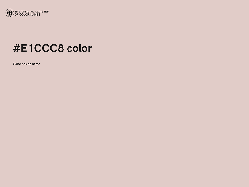 #E1CCC8 color image