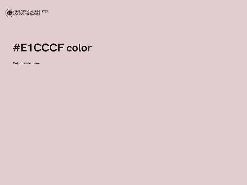 #E1CCCF color image