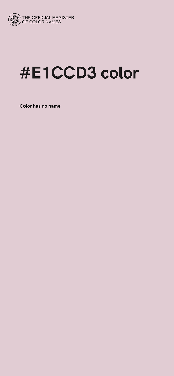 #E1CCD3 color image