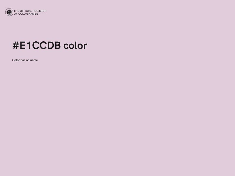 #E1CCDB color image