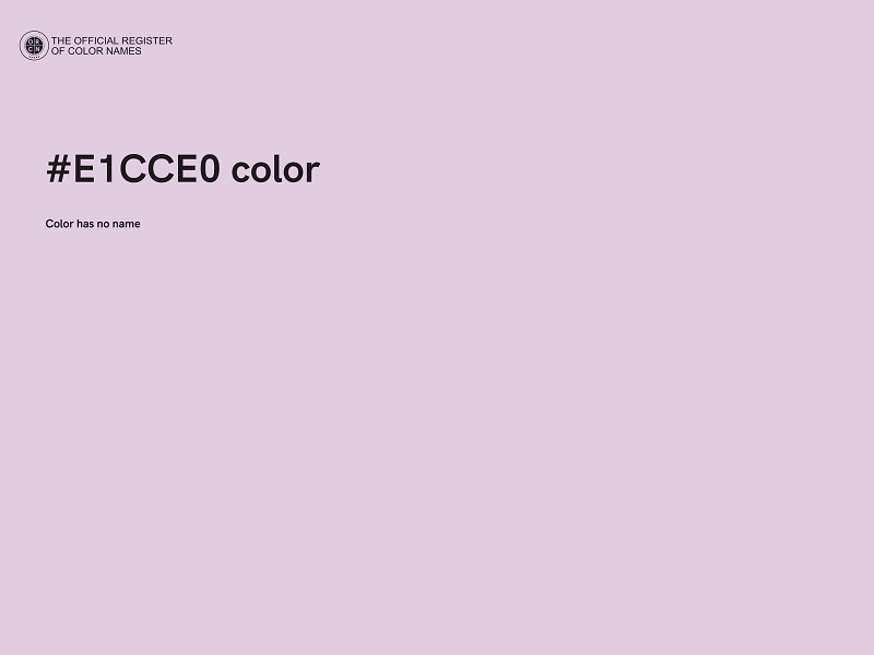 #E1CCE0 color image