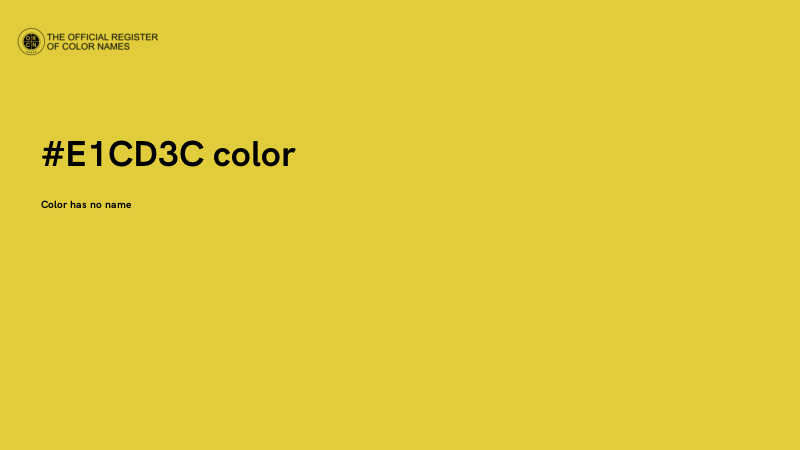 #E1CD3C color image
