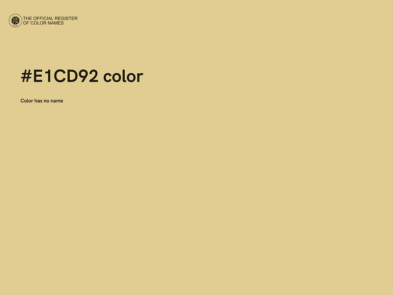 #E1CD92 color image