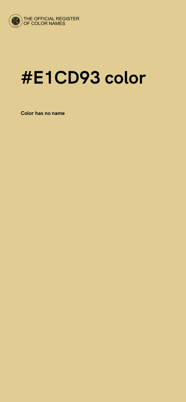 #E1CD93 color image