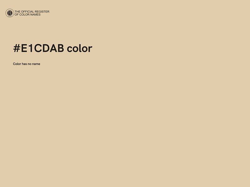 #E1CDAB color image