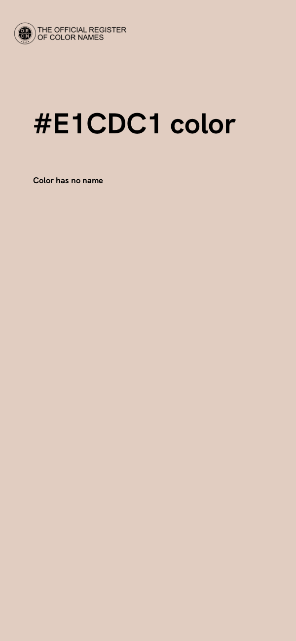 #E1CDC1 color image