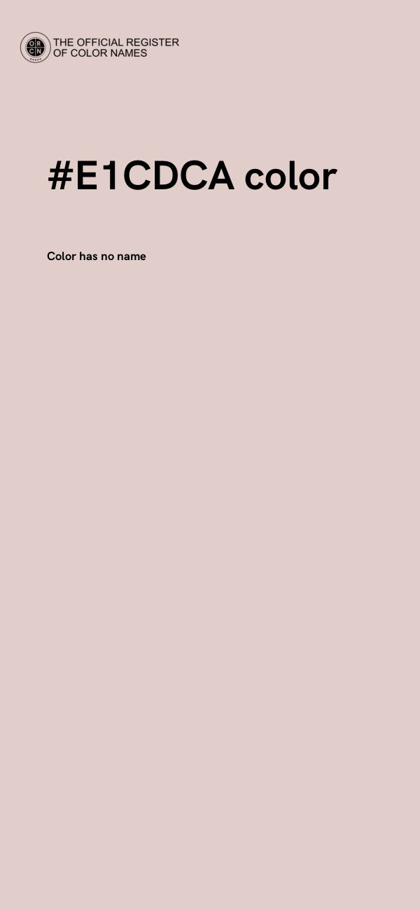 #E1CDCA color image