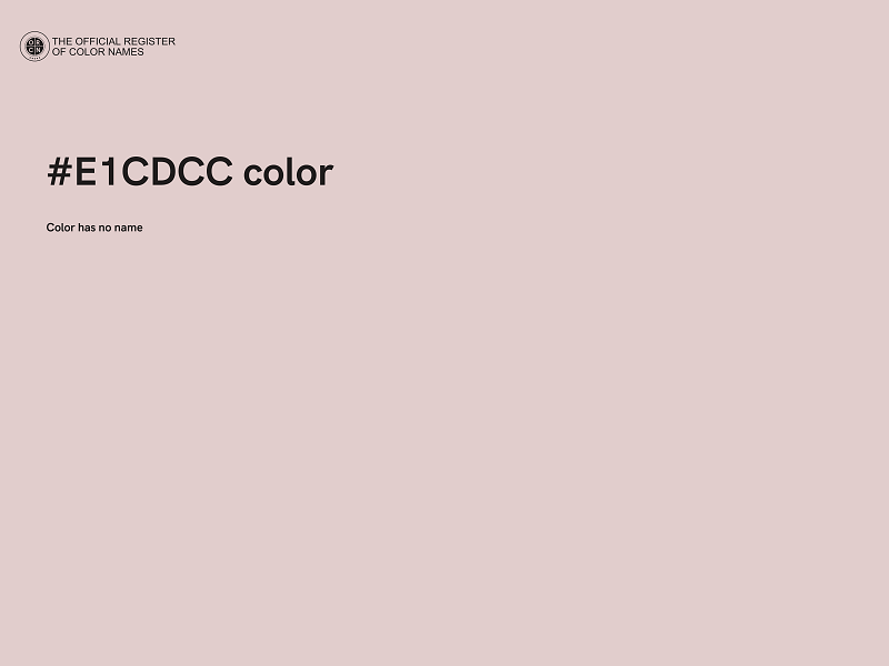 #E1CDCC color image