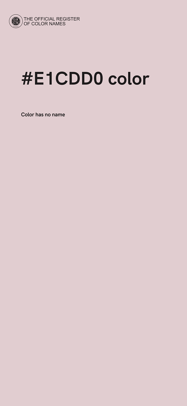 #E1CDD0 color image