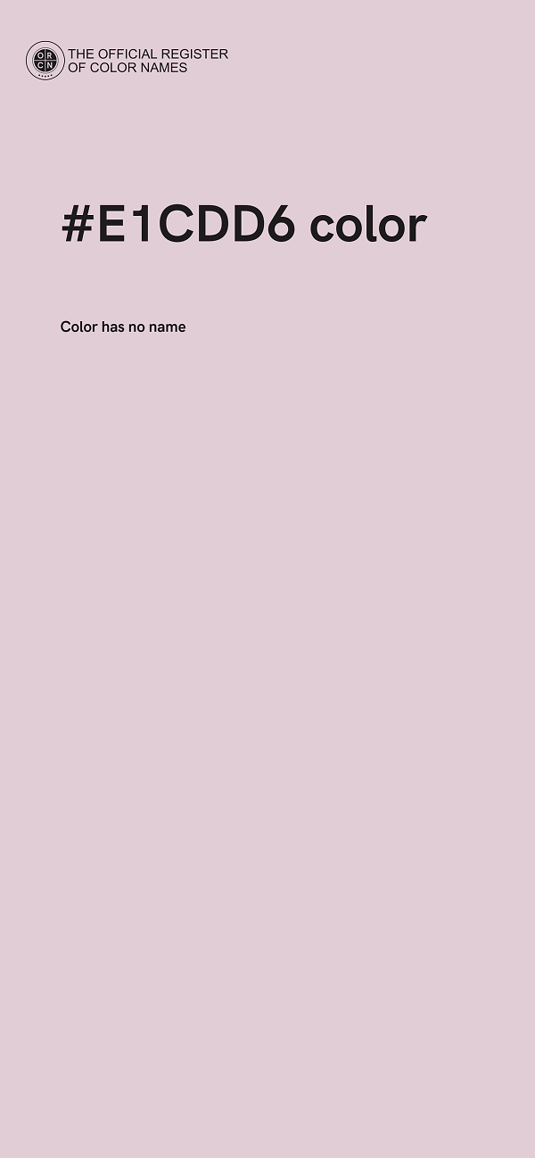 #E1CDD6 color image