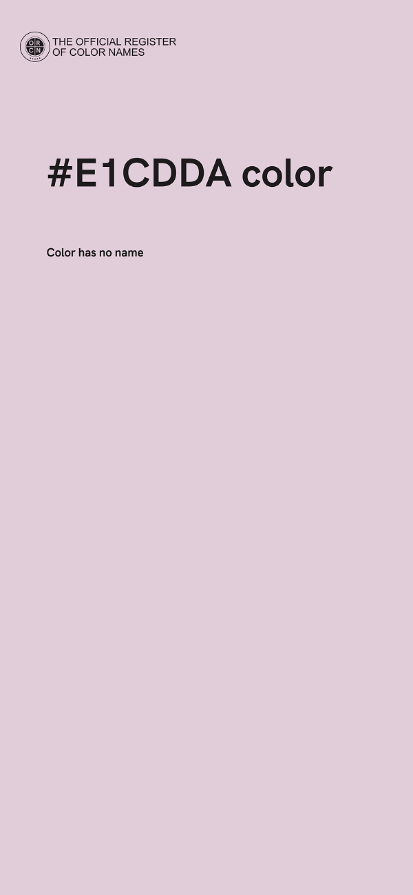 #E1CDDA color image