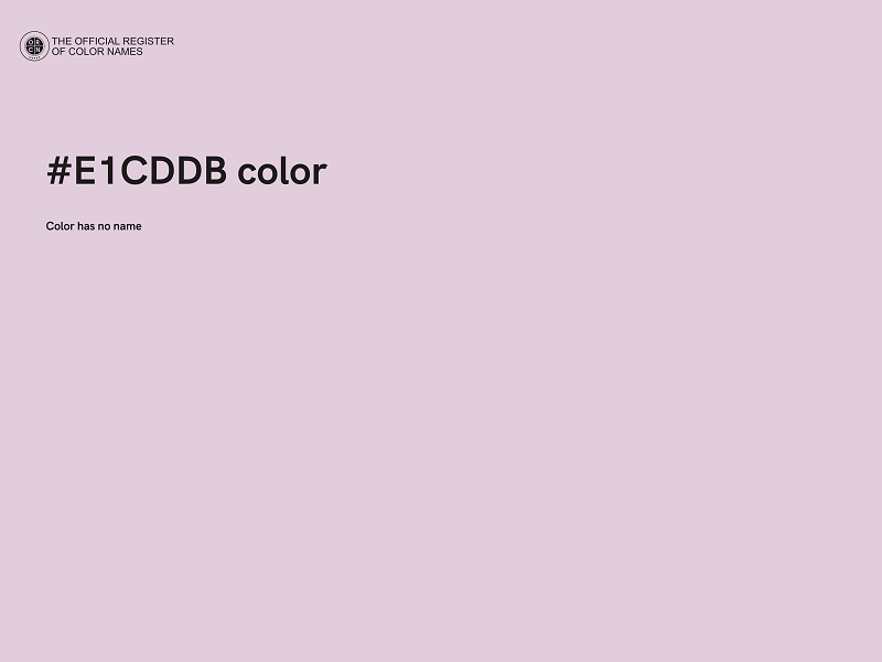 #E1CDDB color image