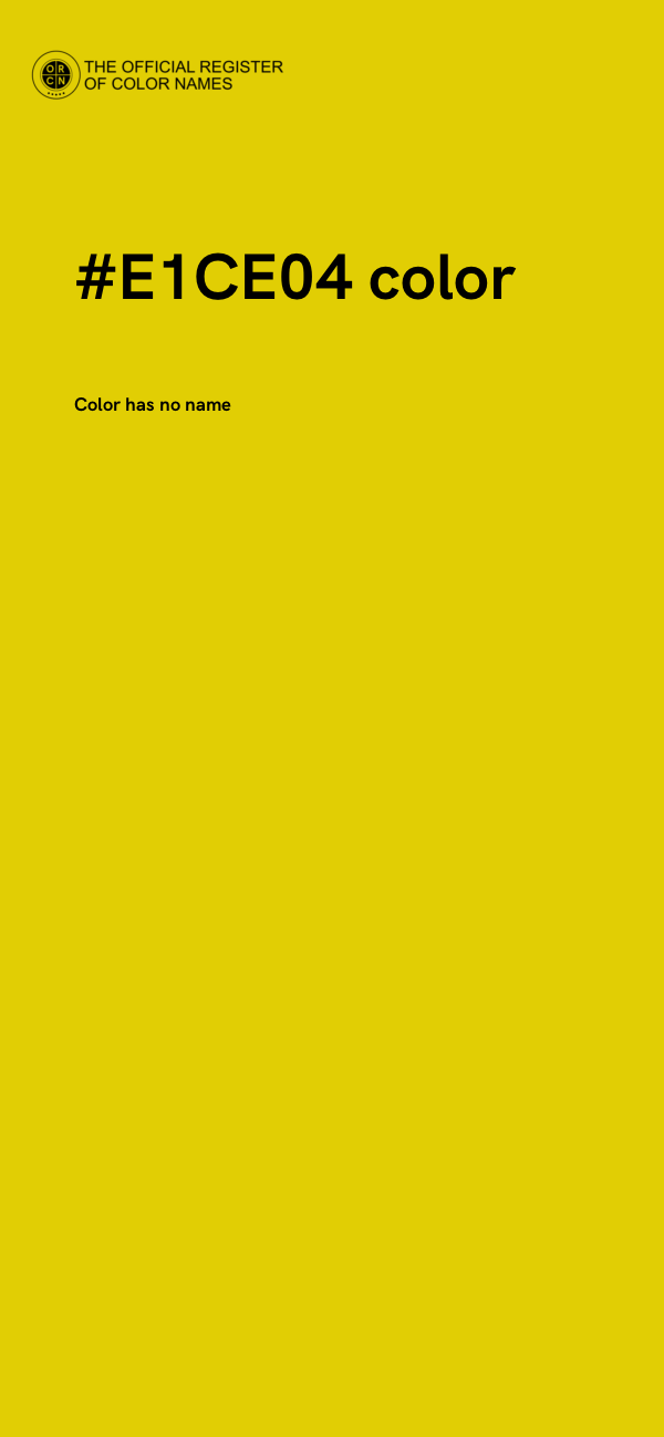 #E1CE04 color image
