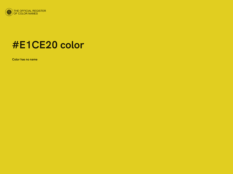 #E1CE20 color image