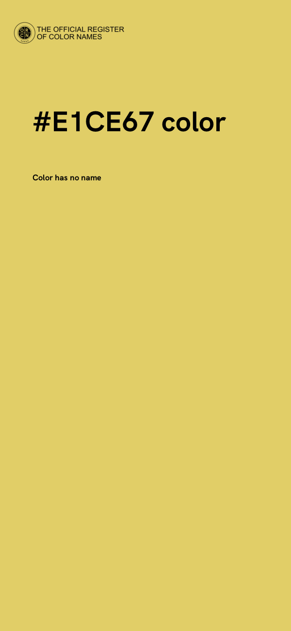 #E1CE67 color image