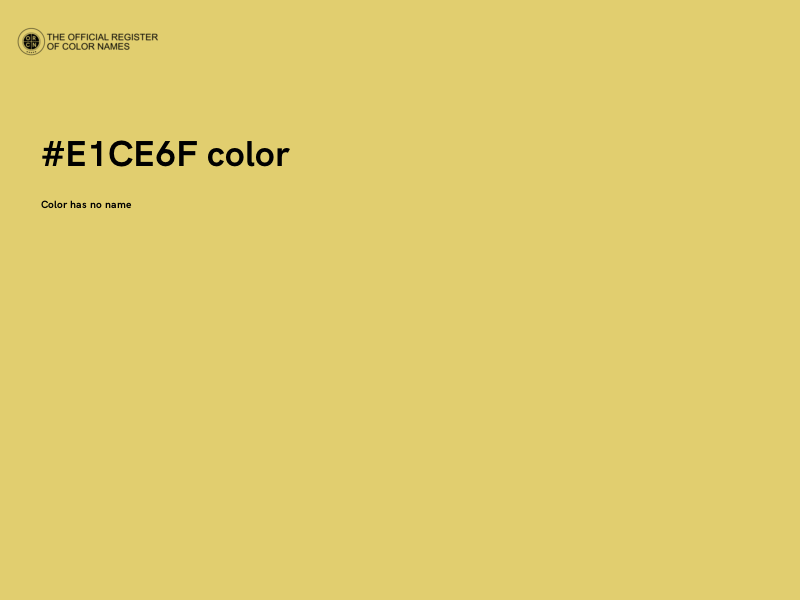 #E1CE6F color image