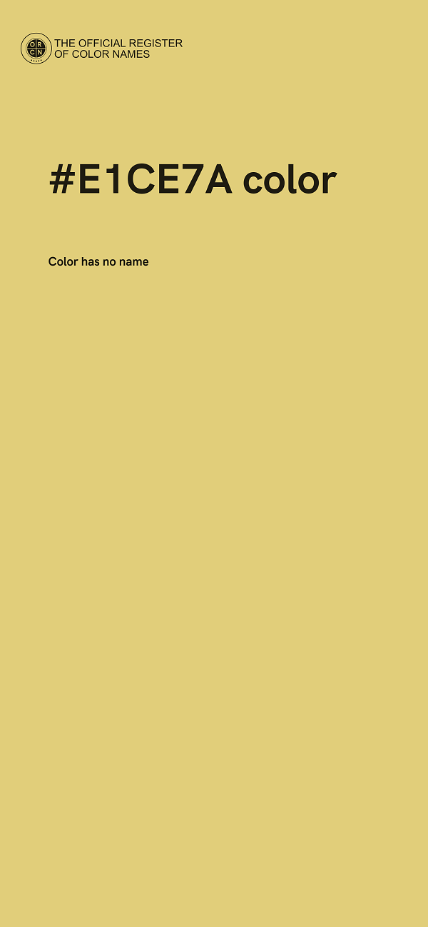 #E1CE7A color image