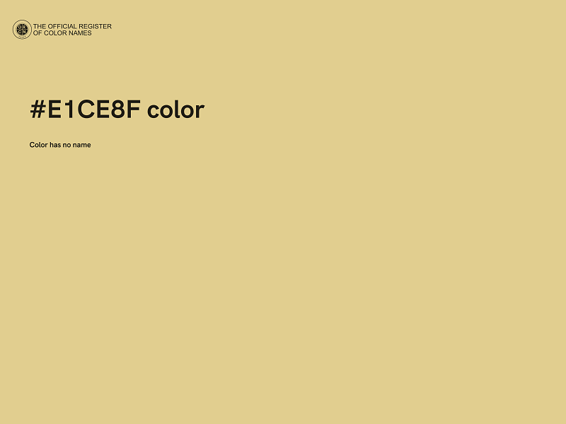#E1CE8F color image
