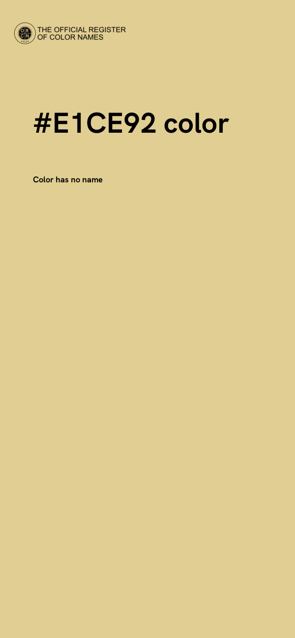 #E1CE92 color image