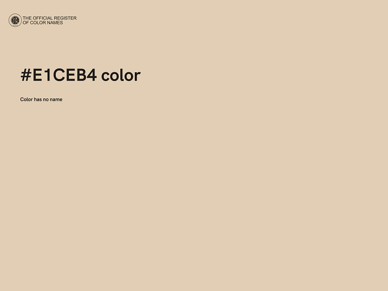 #E1CEB4 color image