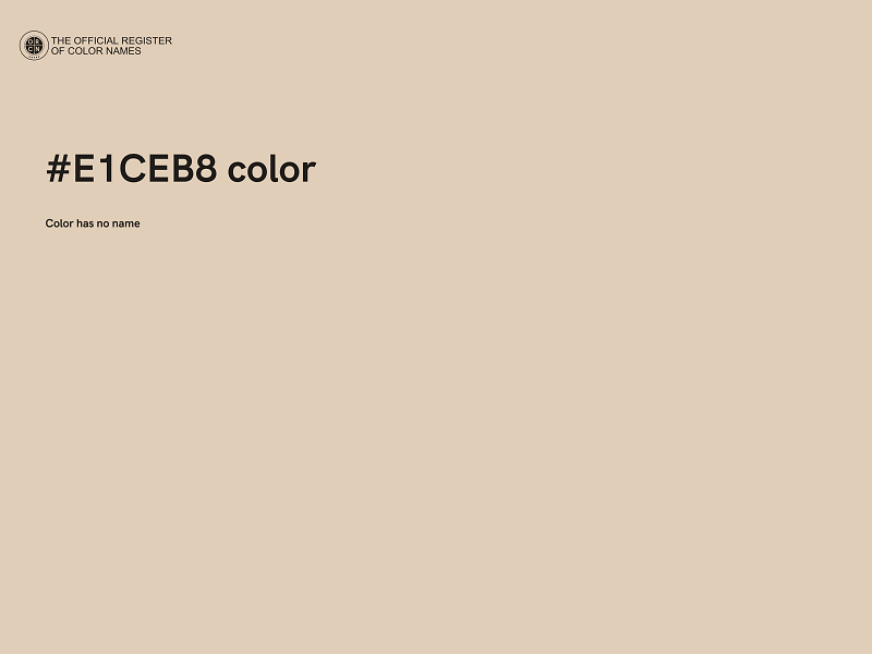 #E1CEB8 color image